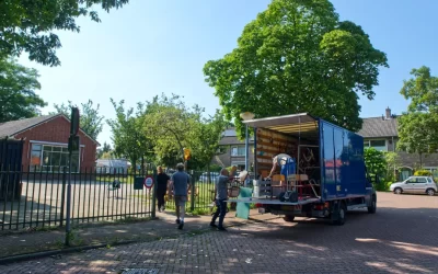 Laatste schooldag Oekraïense kinderen op Jan Van Galenstraat
