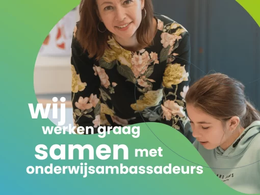 Onderwijsambassadeurs brengen lucht, aandacht en tijd Onderwijsambassadeurs brengen lucht, aandacht en tijd