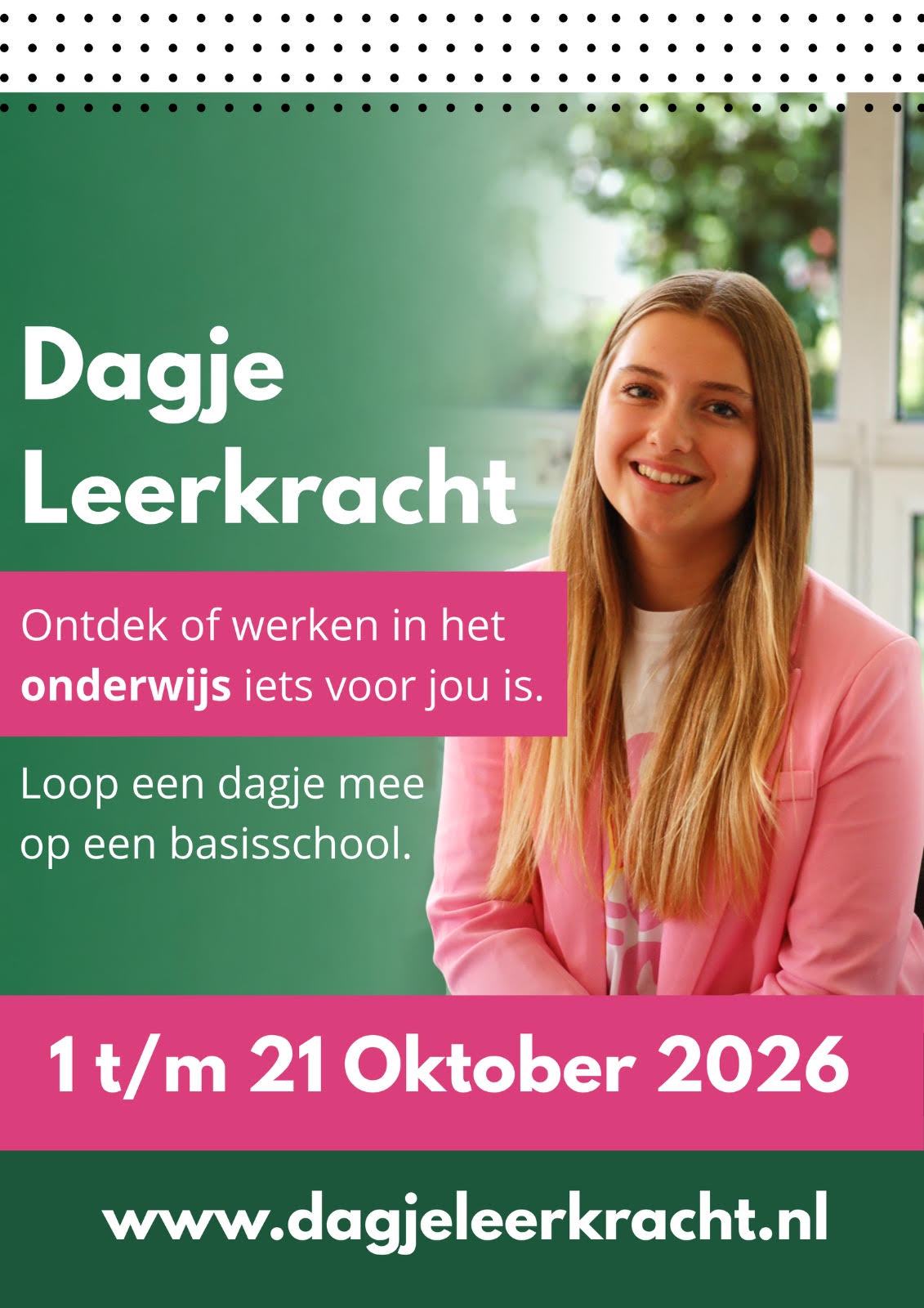 Doe mee aan een Dagje Leerkracht!
